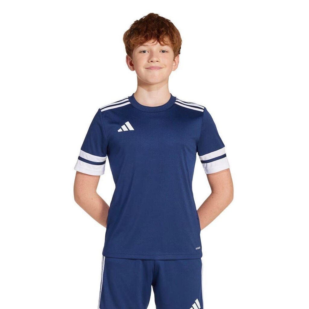 CAMISETA M/C SQUADRA 25 JJ0053 - AZUL/BRANCO 15/16A