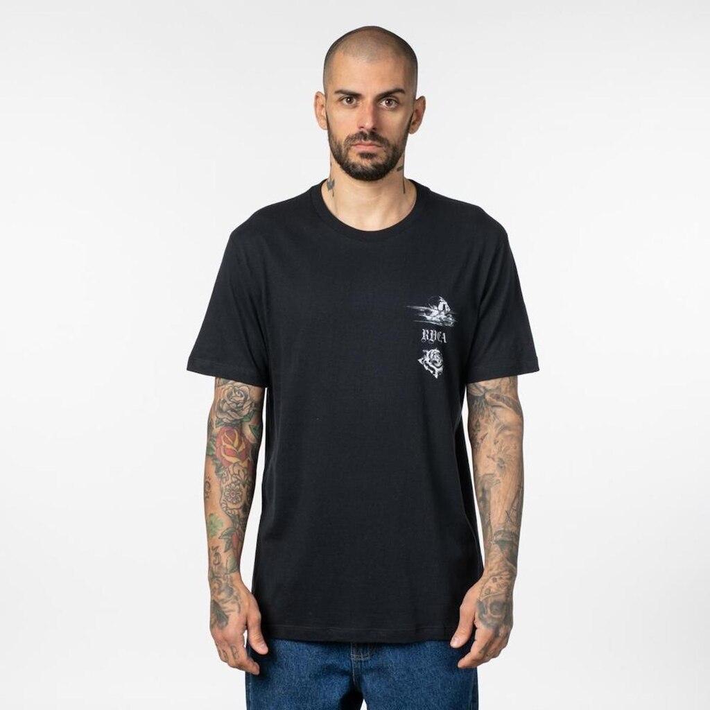 CAMISETA M/C TIGER BEACH - PRETO - G