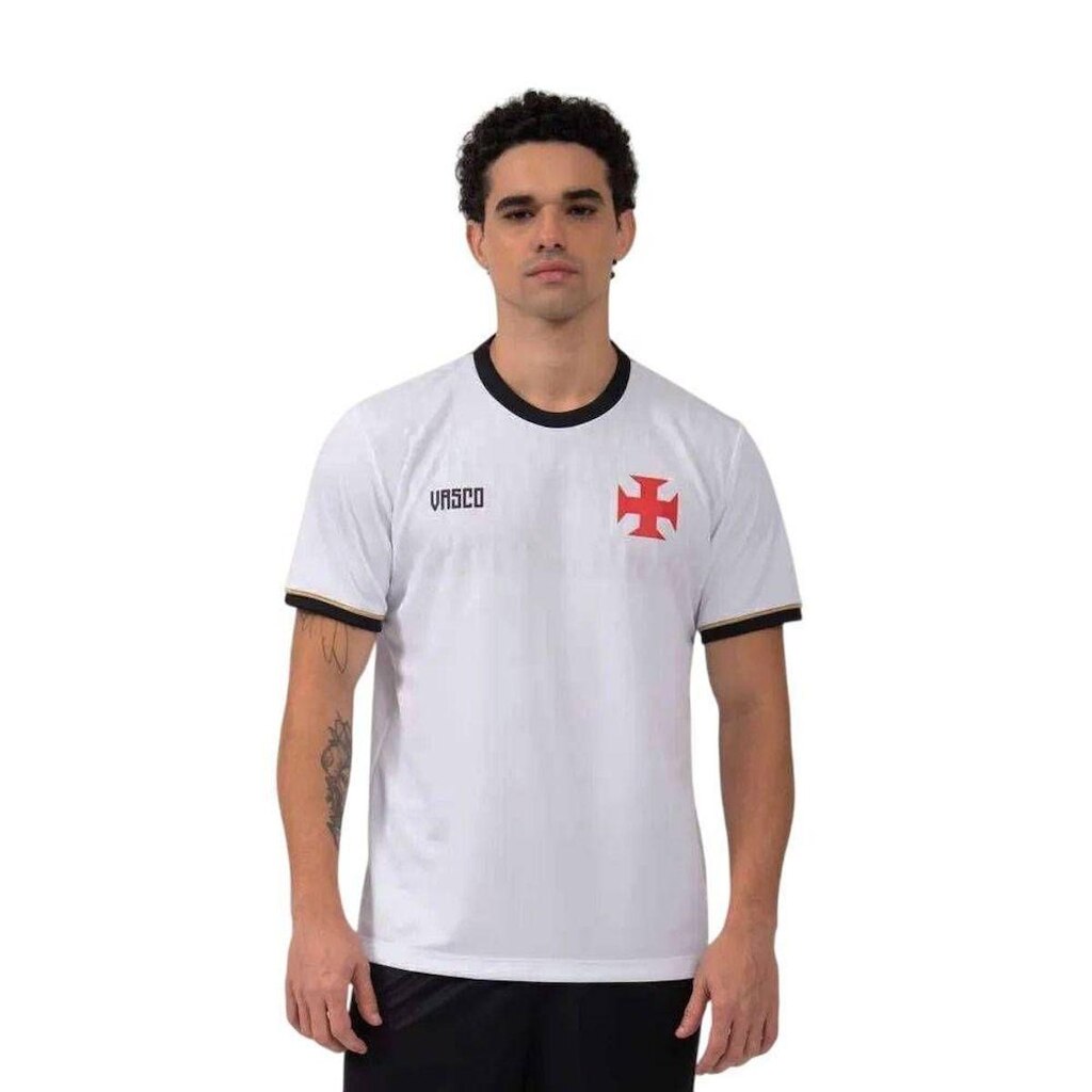 CAMISETA M/C VASCO LINHA 00200777801 - BRANCO/PRETO G