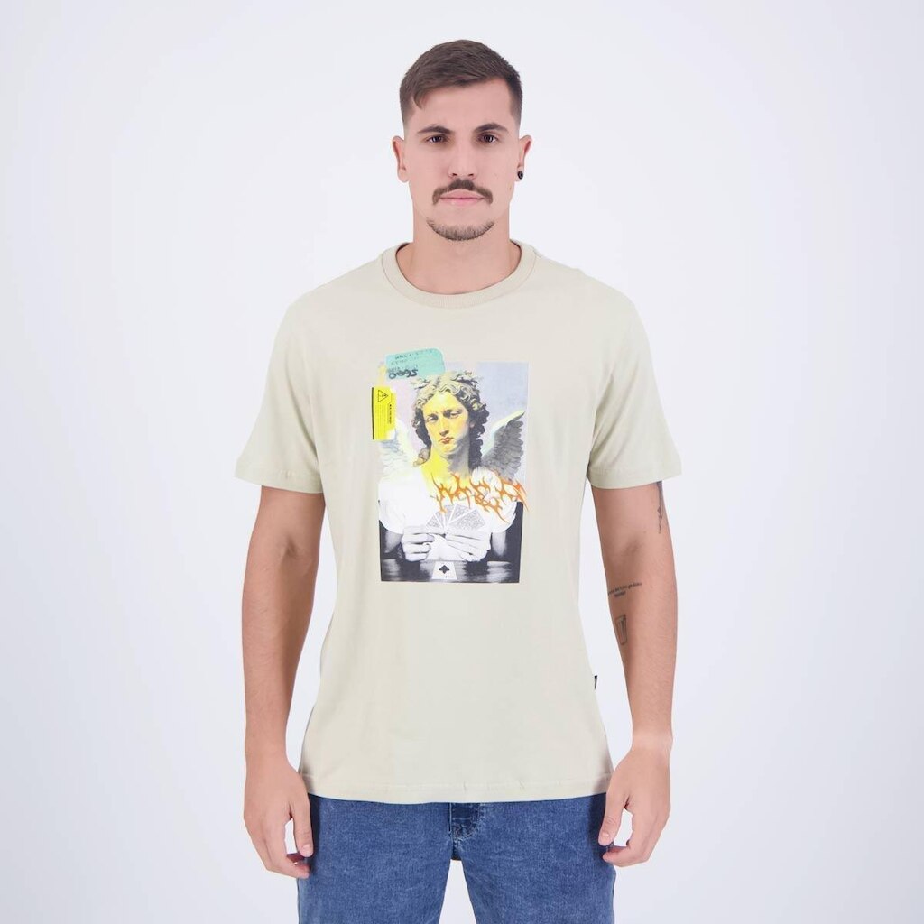 Camiseta MCD Anjo Baralho Bege