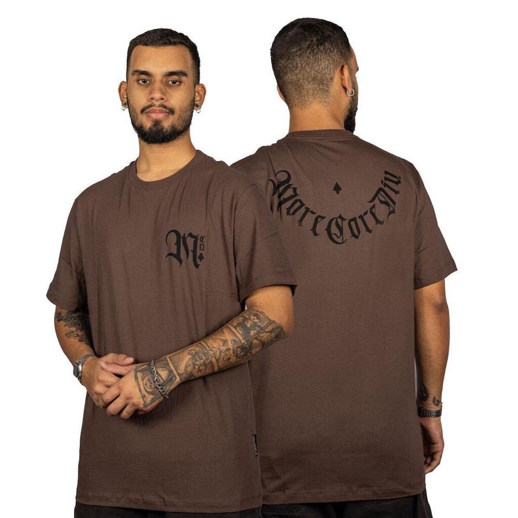 Camiseta MCD Caligrafiti Costas Marrom