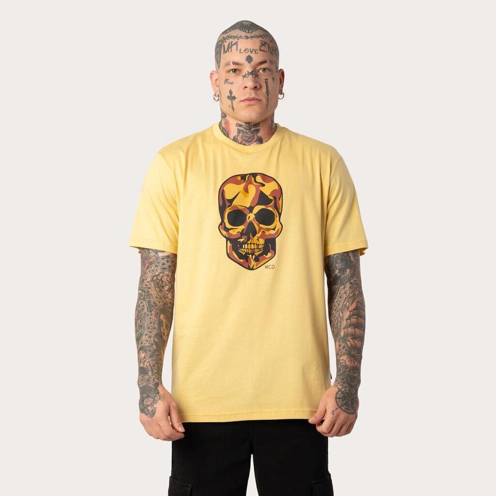 Camiseta MCD Caveira Camuflado SM25 Masculina