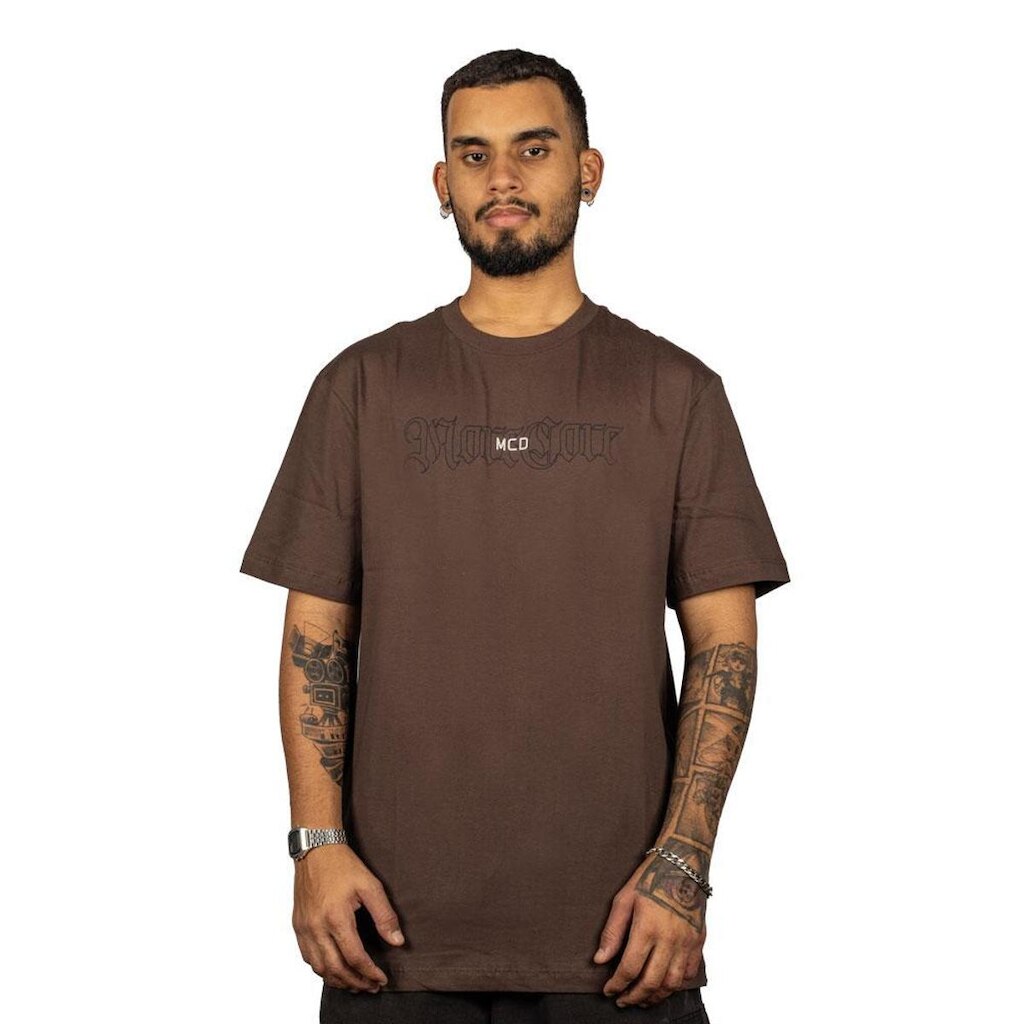 Camiseta MCD Sobreposto Marrom