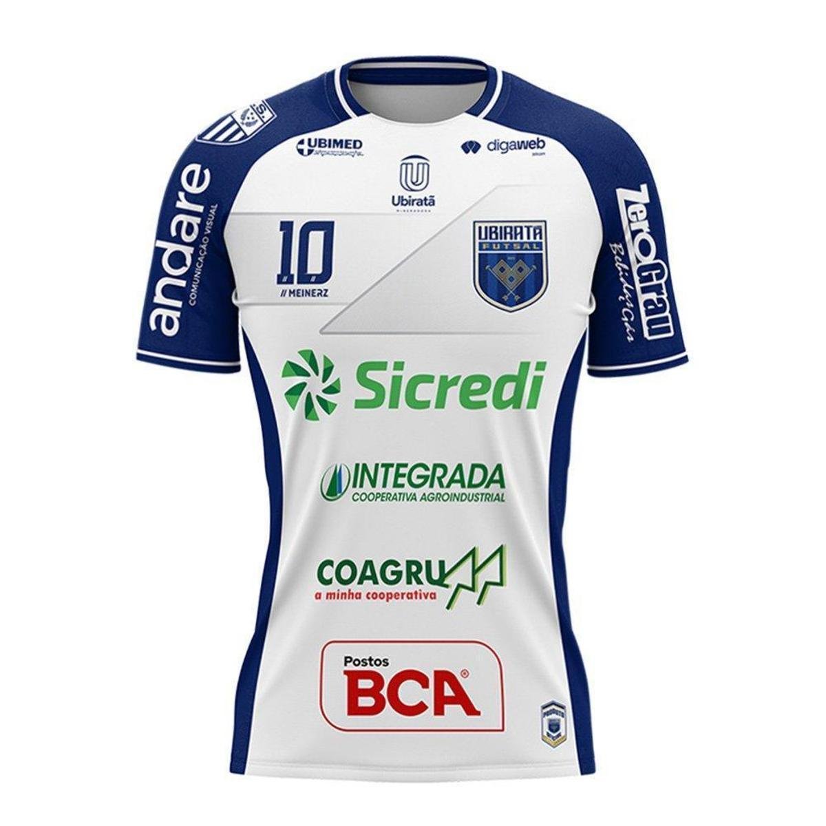 Camiseta Meinerz Ubiratã Futsal Feminina Branco Netshoes