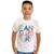 Camiseta Menino Juvenil Gola Redonda Estampada Gangster - Branco