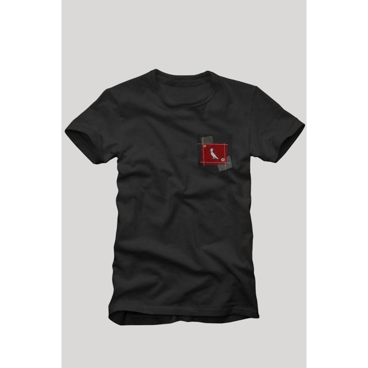 Camiseta bolso xadrez retalho Clearance