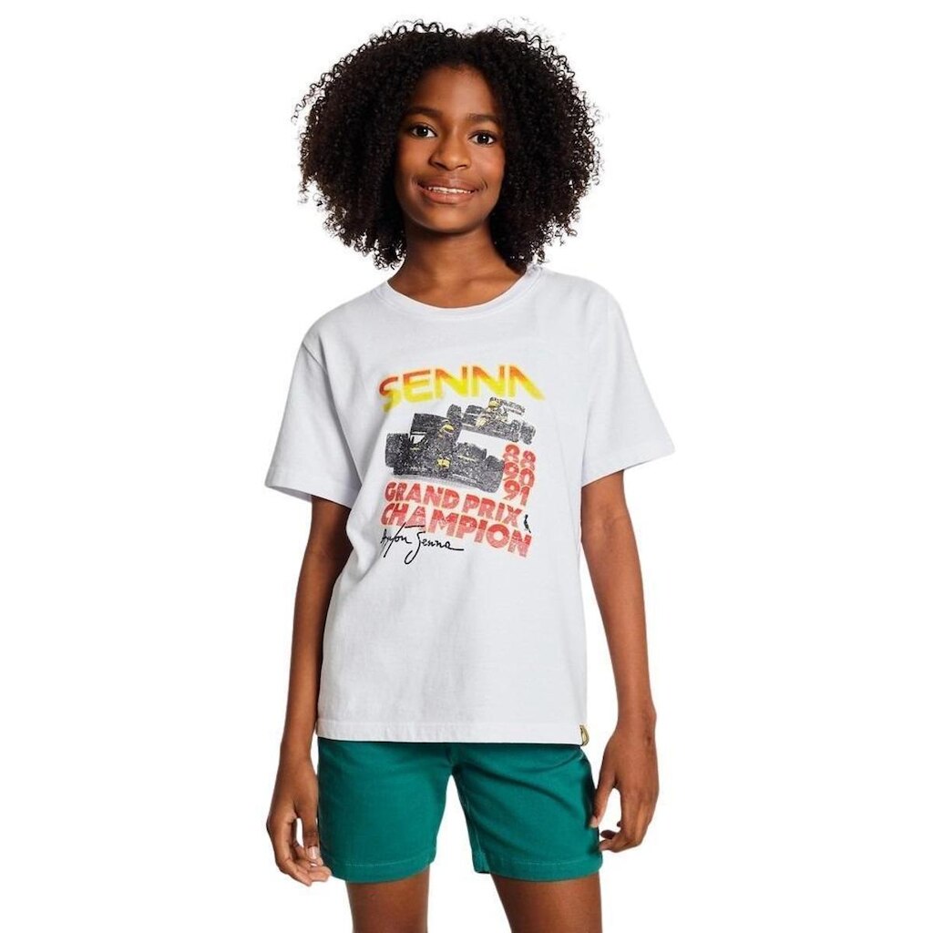 Camiseta Mini Estampa Grand Prix Senna Reserva Mini