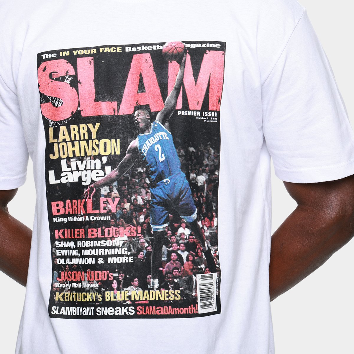 Camiseta Mitchell & Ness Charlotte Hornets Slam Johnson Masculina - 2