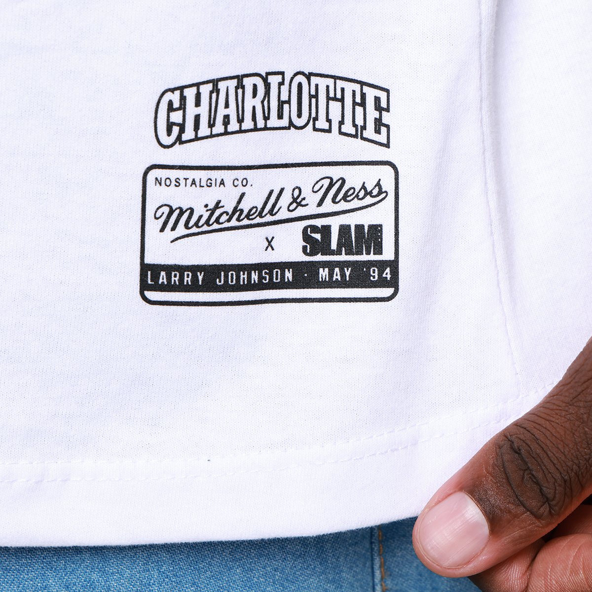 Camiseta Mitchell & Ness Charlotte Hornets Slam Johnson Masculina - 3