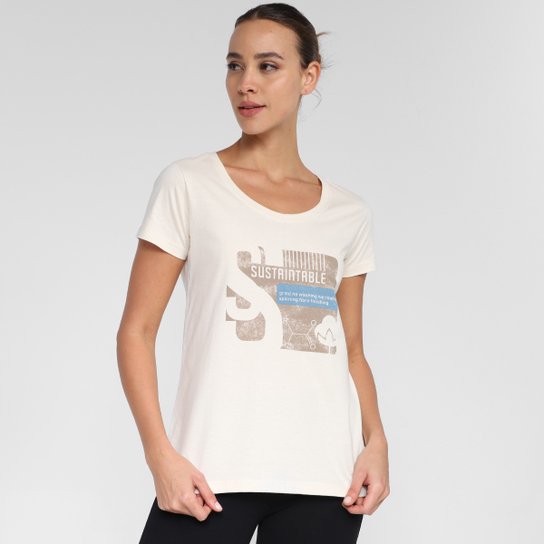 Camiseta Mizuno Eco Feminina - Gelo Menor preço em Camiseta Mizuno Eco Feminina - Gelo