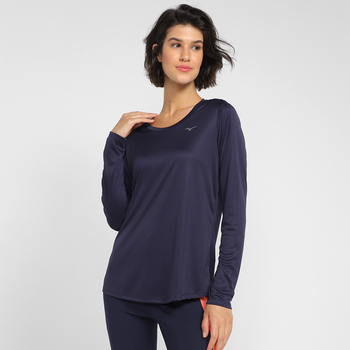 Camiseta Mizuno Energy Manga Longa Feminina