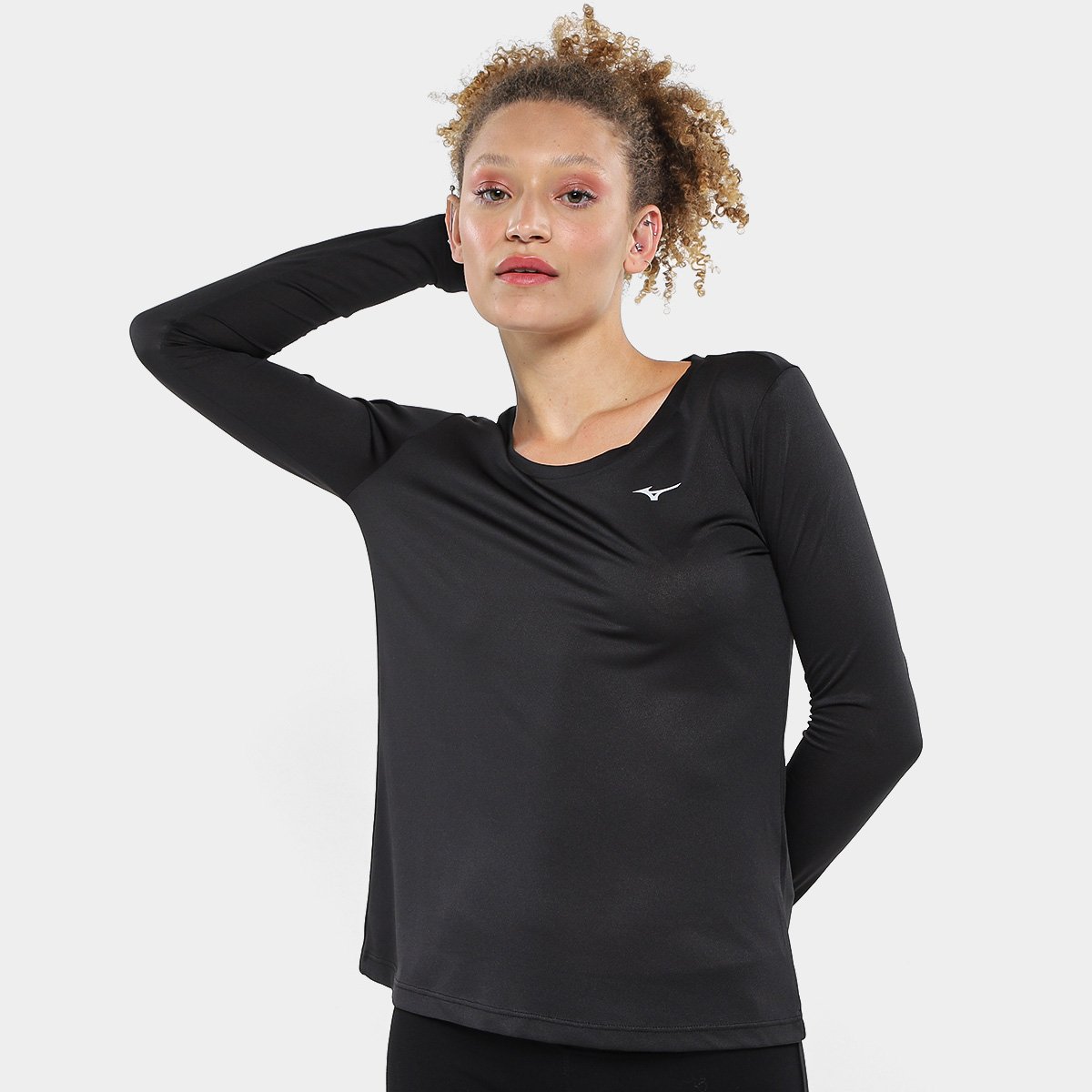 Camiseta Mizuno Nirvana Manga Longa Feminina Menor preço em Camiseta Mizuno Nirvana Manga Longa Feminina