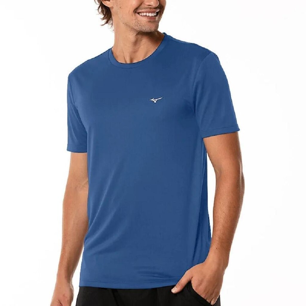 Camiseta Mizuno Nirvana Masculina - Azul