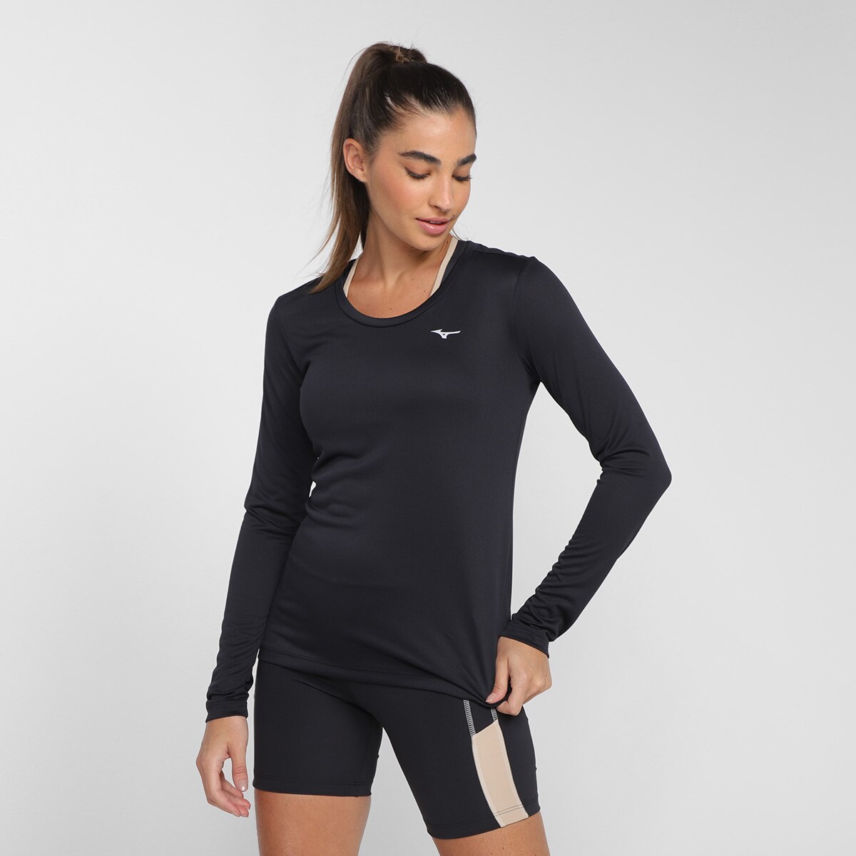 Camiseta Mizuno Nirvana New Manga Longa Feminina Menor preço em Camiseta Mizuno Nirvana New Manga Longa Feminina