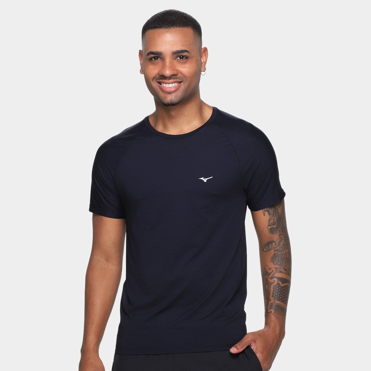 Camiseta Mizuno Run Pro Uv New Masculina Menor preço em Camiseta Mizuno Run Pro Uv New Masculina