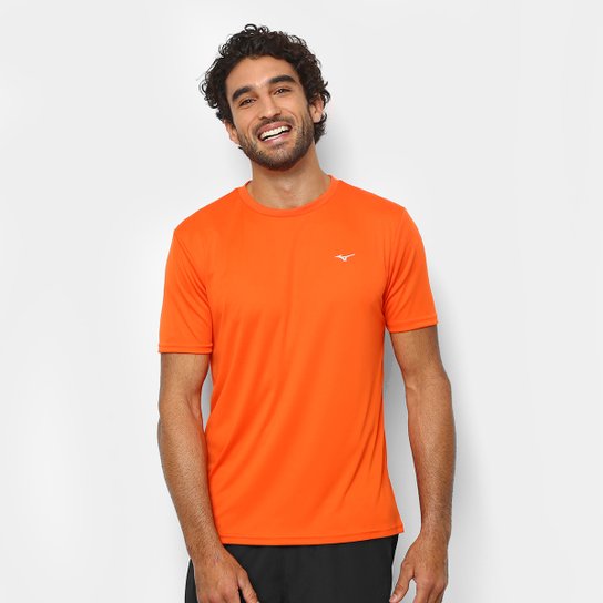 Camiseta Mizuno Run Spark 2 Masculina - Laranja Escuro