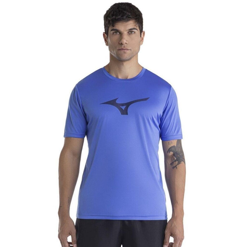 Camiseta Mizuno Run Spark Masculina - Azul P