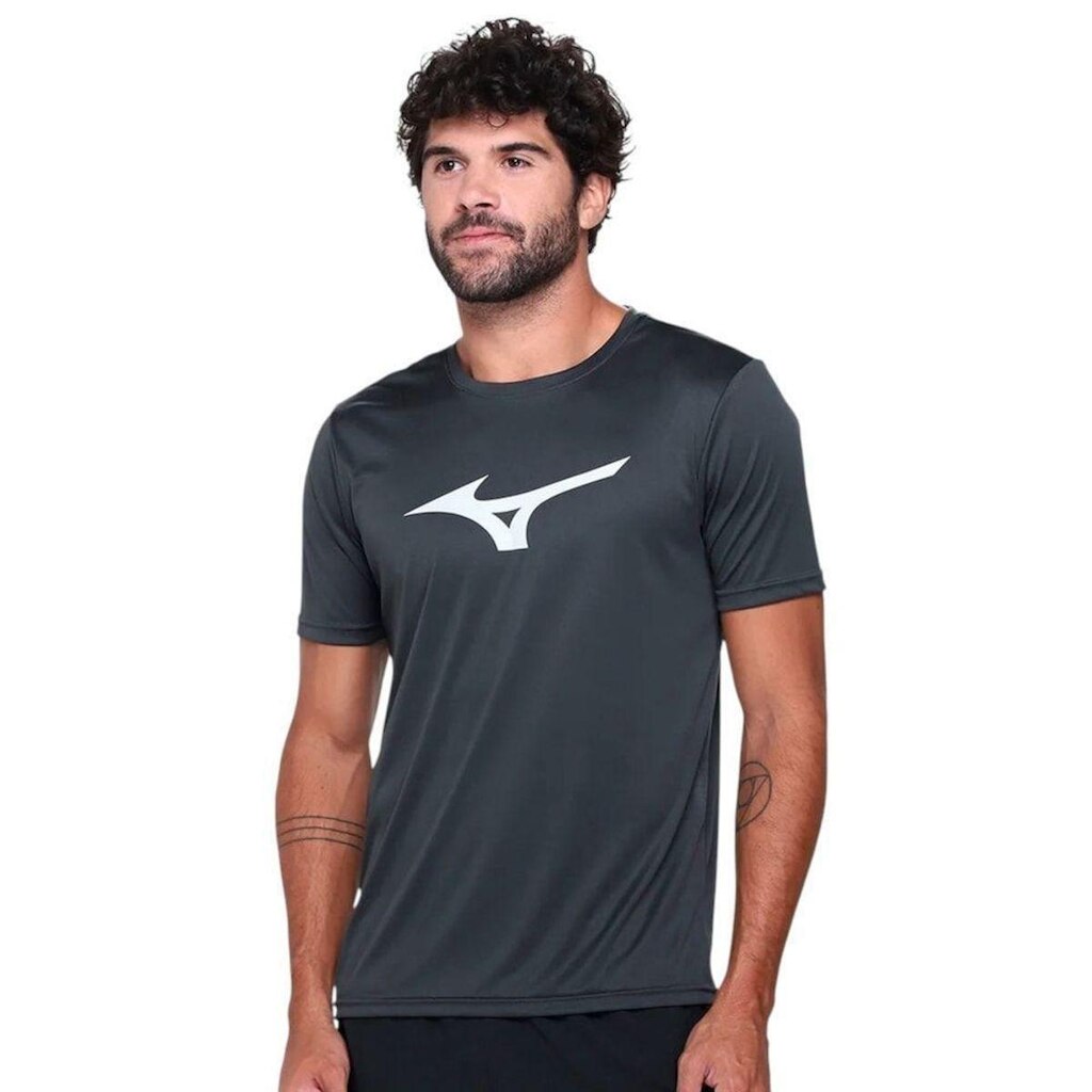 Camiseta Mizuno Run Spark Masculina - Grafite EG