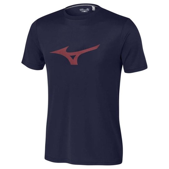 Camiseta Mizuno Soft Run Bird Masculina - Verde e - Marinho+Vermelho Menor preço em Camiseta Mizuno Soft Run Bird Masculina - Verde e - Marinho+Vermelho