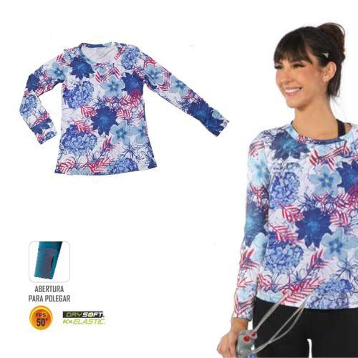 Camiseta ML Estampada Kanxa Proteção Solar Uv50+