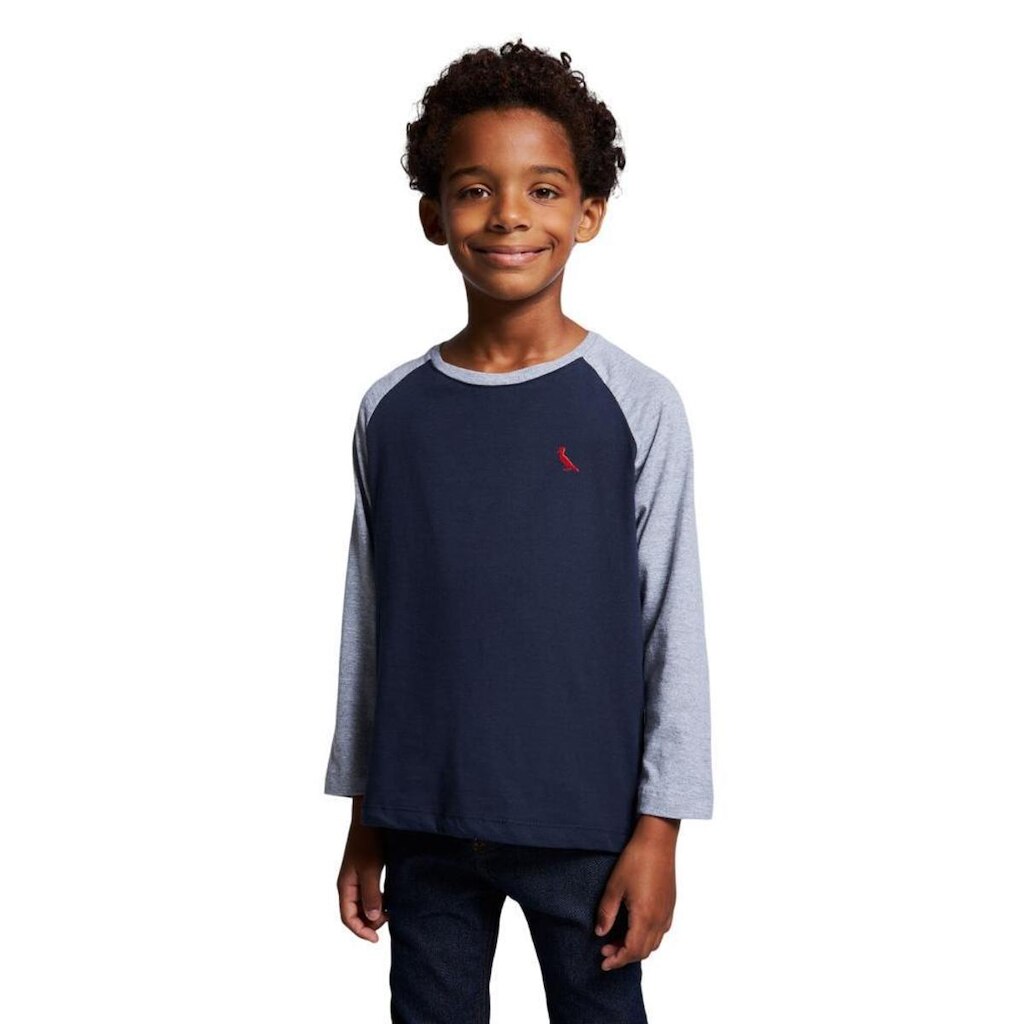 Camiseta Ml Raglan Brasa Pp Bordado Reserva Mini