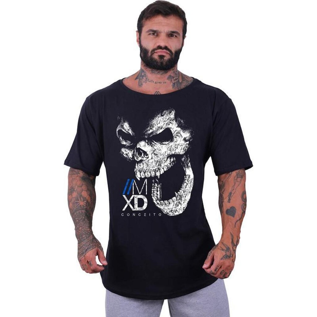 Camiseta Morcegão Masculina MXD Conceito Caveira Gorila
