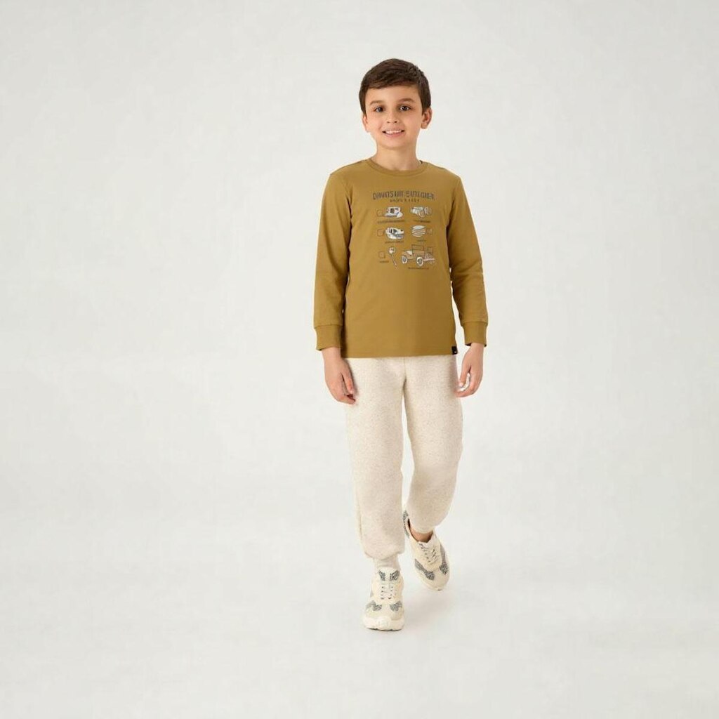 Camiseta Natural Infantil Pulla Bulla Menino - 55362-416
