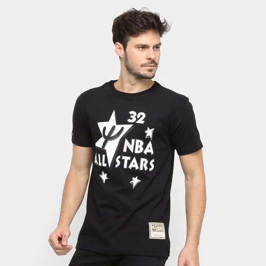 Camiseta NBA All Stars nº 32 Shaquille O´Neal Mitchell & Ness Masculina - Preto é ruim? Camiseta NBA All Stars nº 32 Shaquille O´Neal Mitchell & Ness Masculina - Preto é boa?