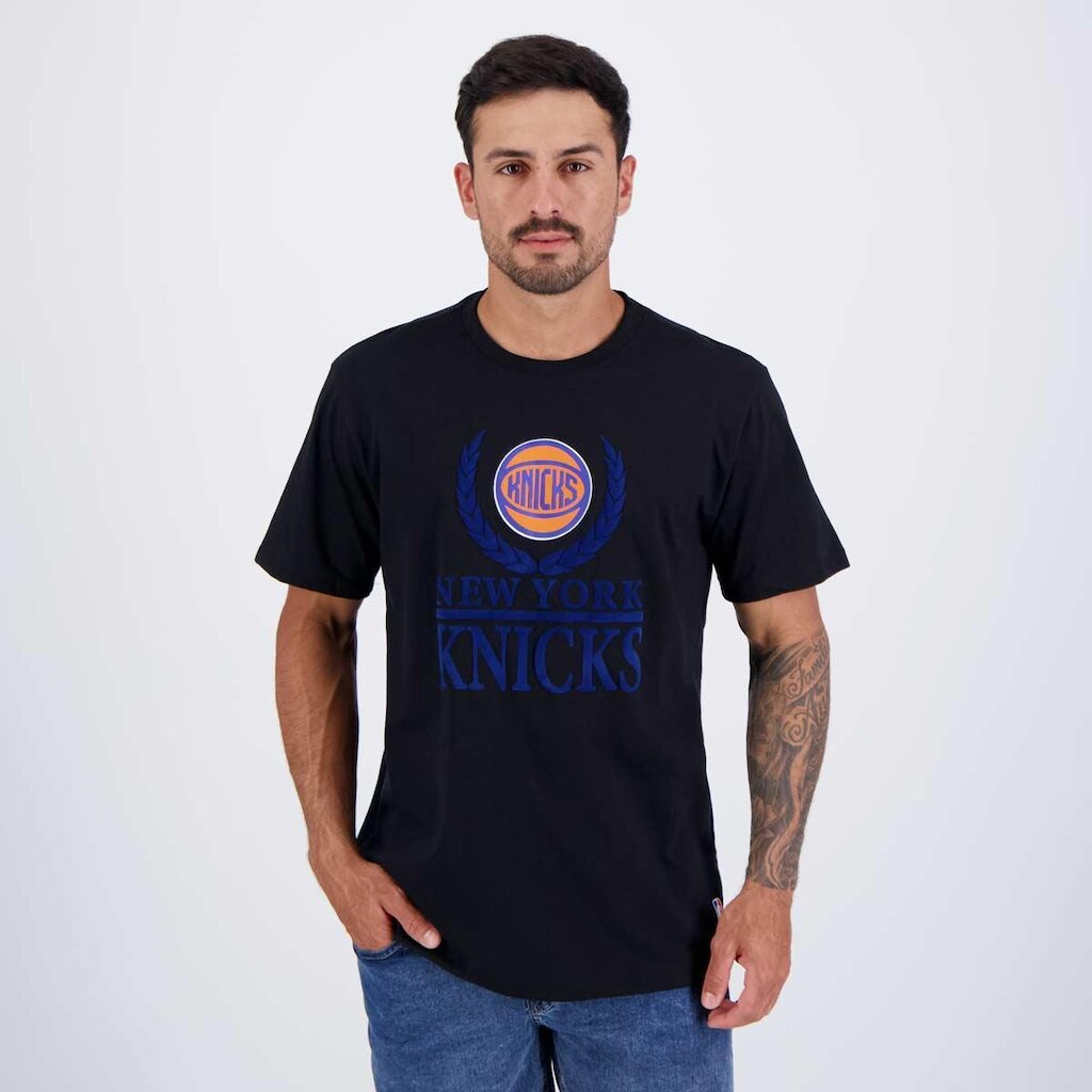 Camiseta NBA Bay Leaf New York Knicks Preta