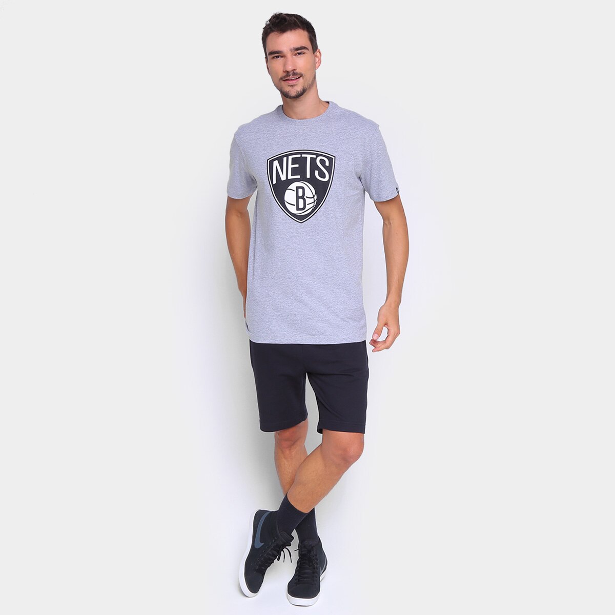 Camiseta NBA Brooklyn Nets New Era Logo Masculina - 3
