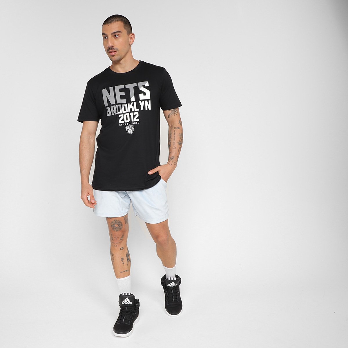 Camiseta NBA Brooklyn Nets Spotlight Masculina - 3