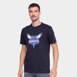 Camiseta NBA Charlotte Hornets New Era Logo Masculina