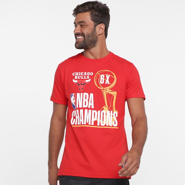 Camiseta NBA Chicago Bulls Champions Masculina - Vermelho é boa?