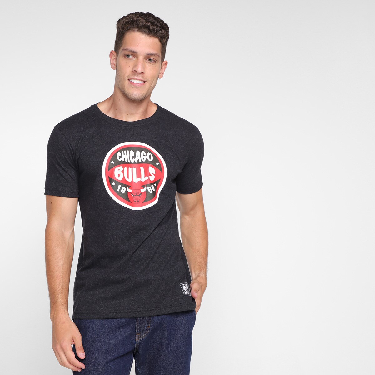 Camiseta NBA Chicago Bulls Cicle Masculina Menor preço em Camiseta NBA Chicago Bulls Cicle Masculina