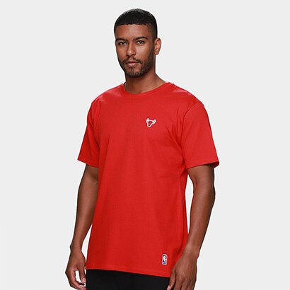 Camiseta NBA Chicago Bulls Minipatch Masculina - Masculino