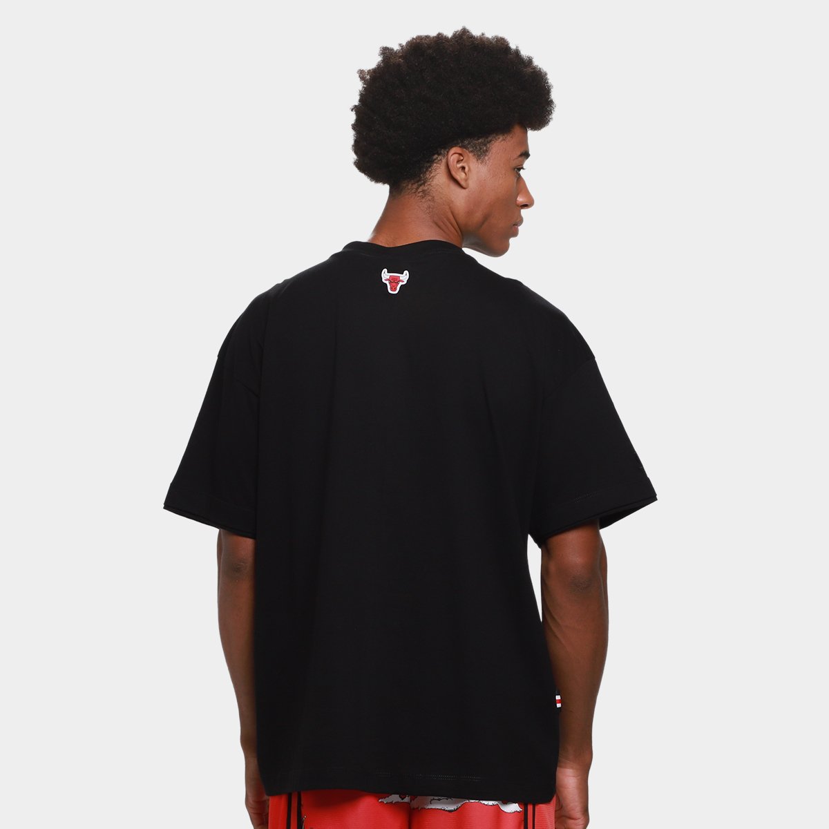 Camiseta NBA Chicago Bulls Mitchell & Ness Satin Masculina - 1