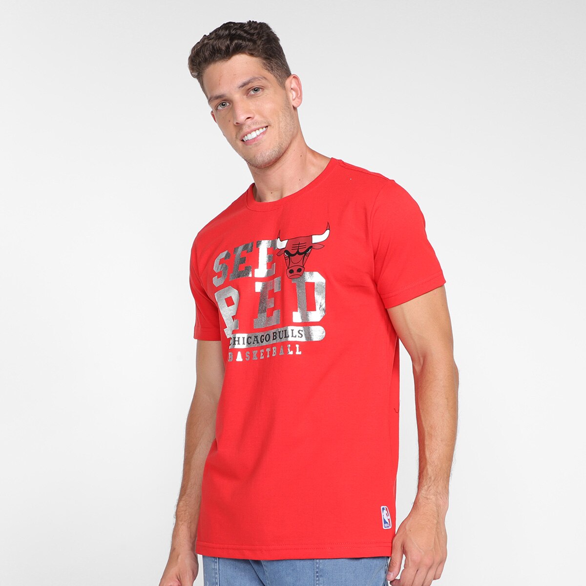 Camiseta NBA Chicago Bulls Rules Masculina Menor preço em Camiseta NBA Chicago Bulls Rules Masculina