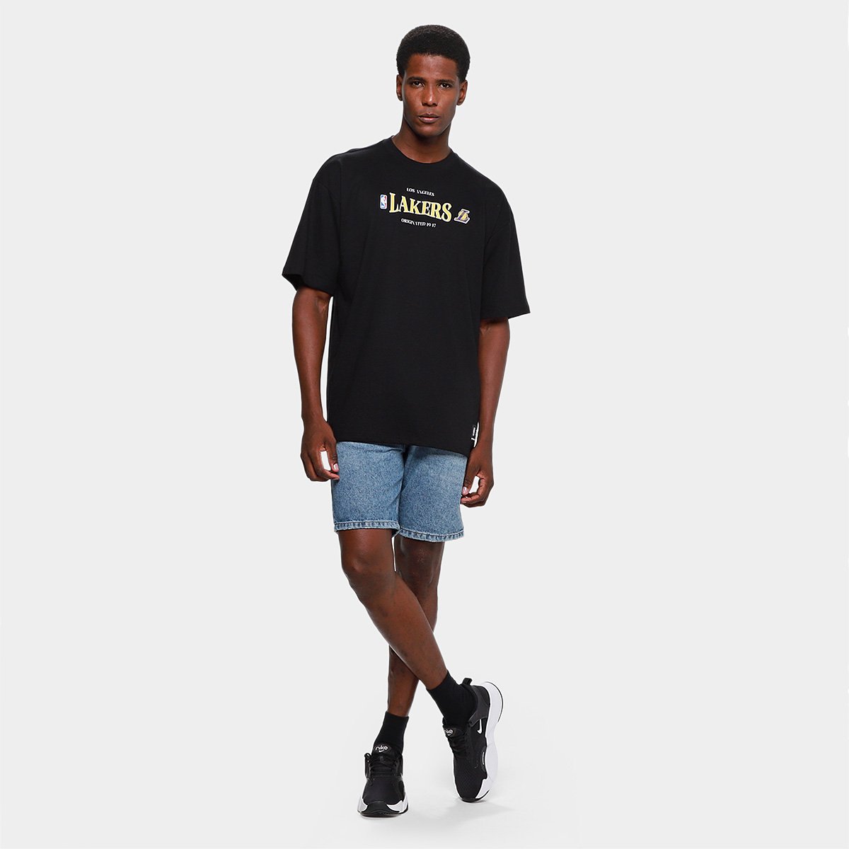Camiseta NBA Class Lakers Mitchell & Ness Masculina - 4