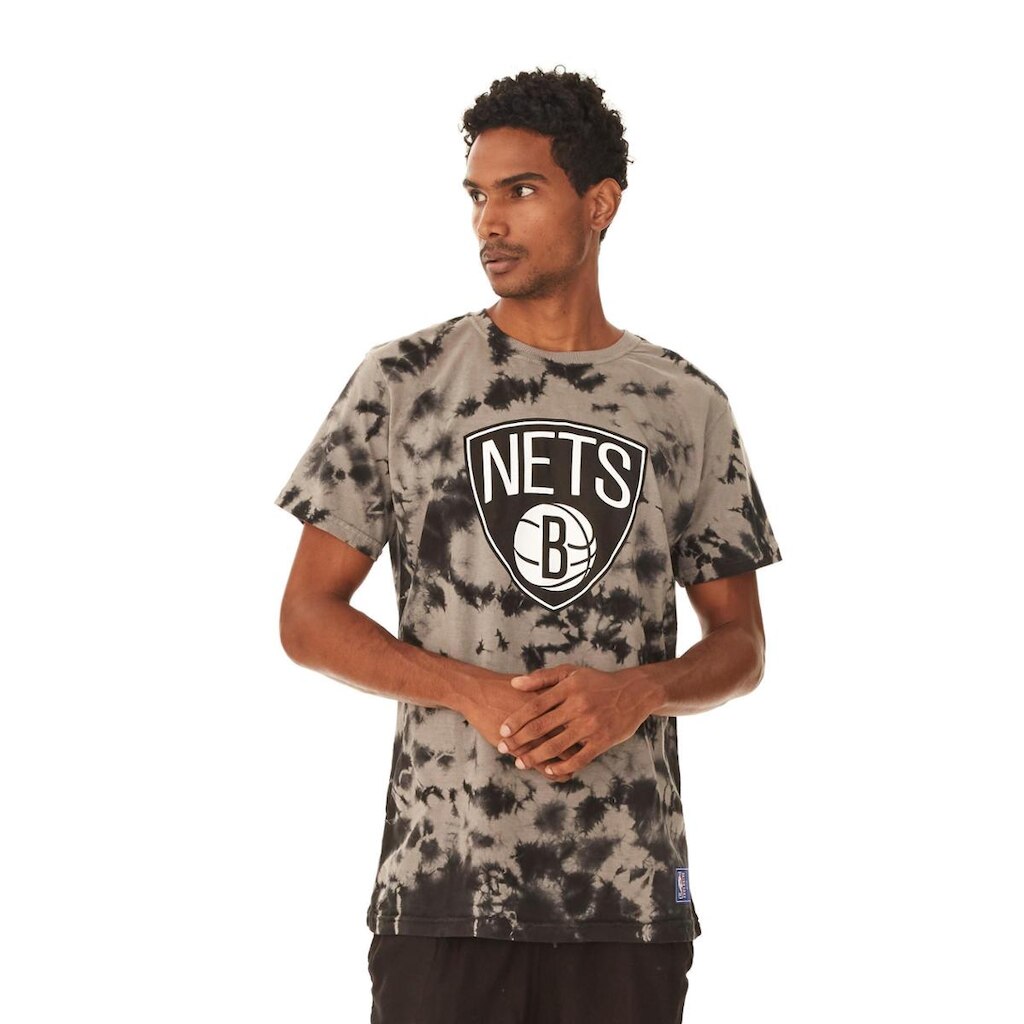 Camiseta NBA Especial Tie Dye Brooklyn Nets Masculino