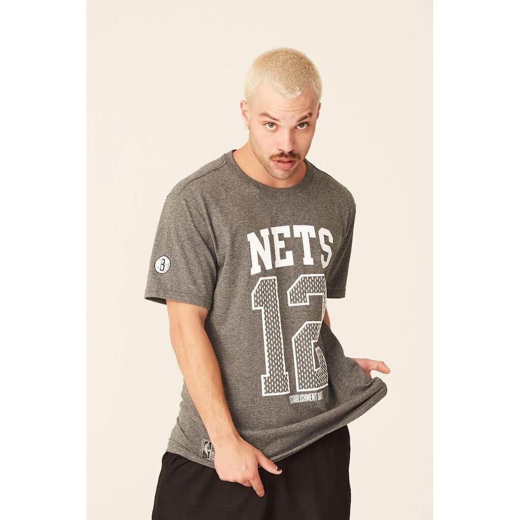 Camiseta NBA Estampada Brooklyn Nets Casual Masculino