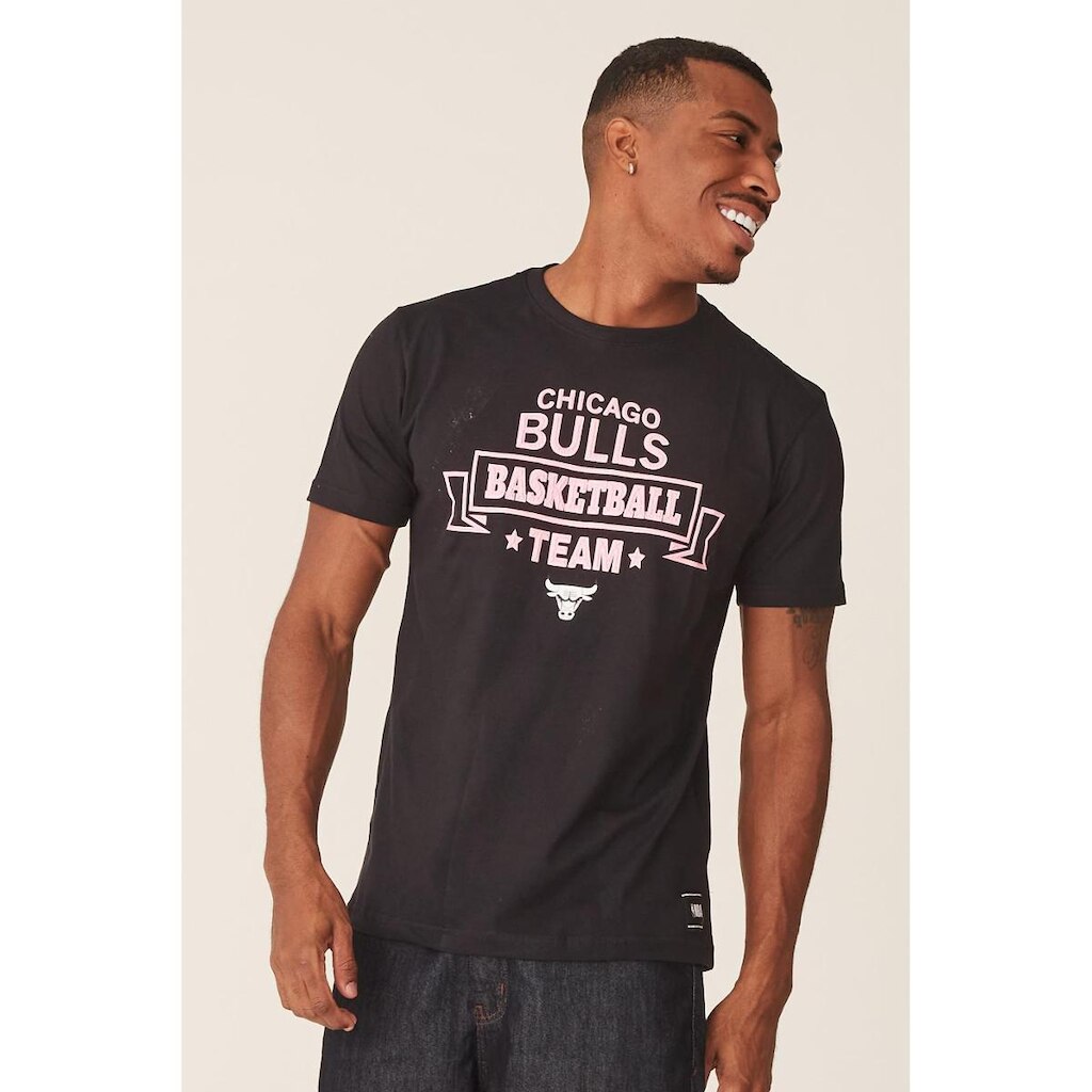 Camiseta NBA Estampada Chicago Bulls Masculino