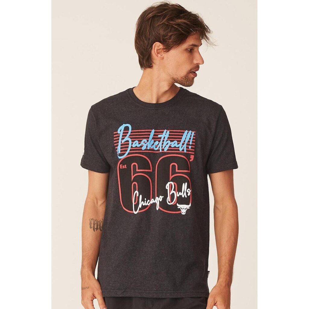 Camiseta NBA Estampada Chicago Bulls Masculino