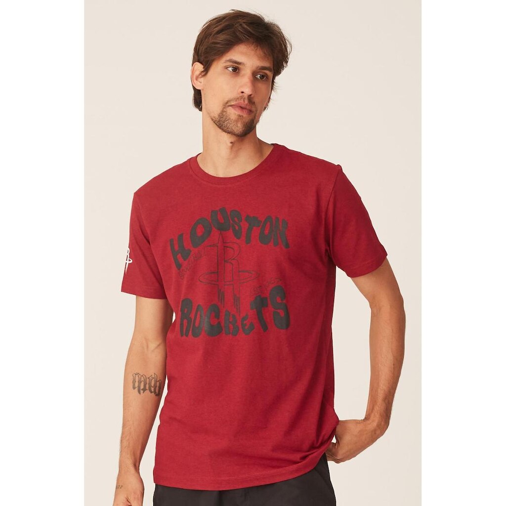 Camiseta NBA Estampada Houston Rockets Masculino