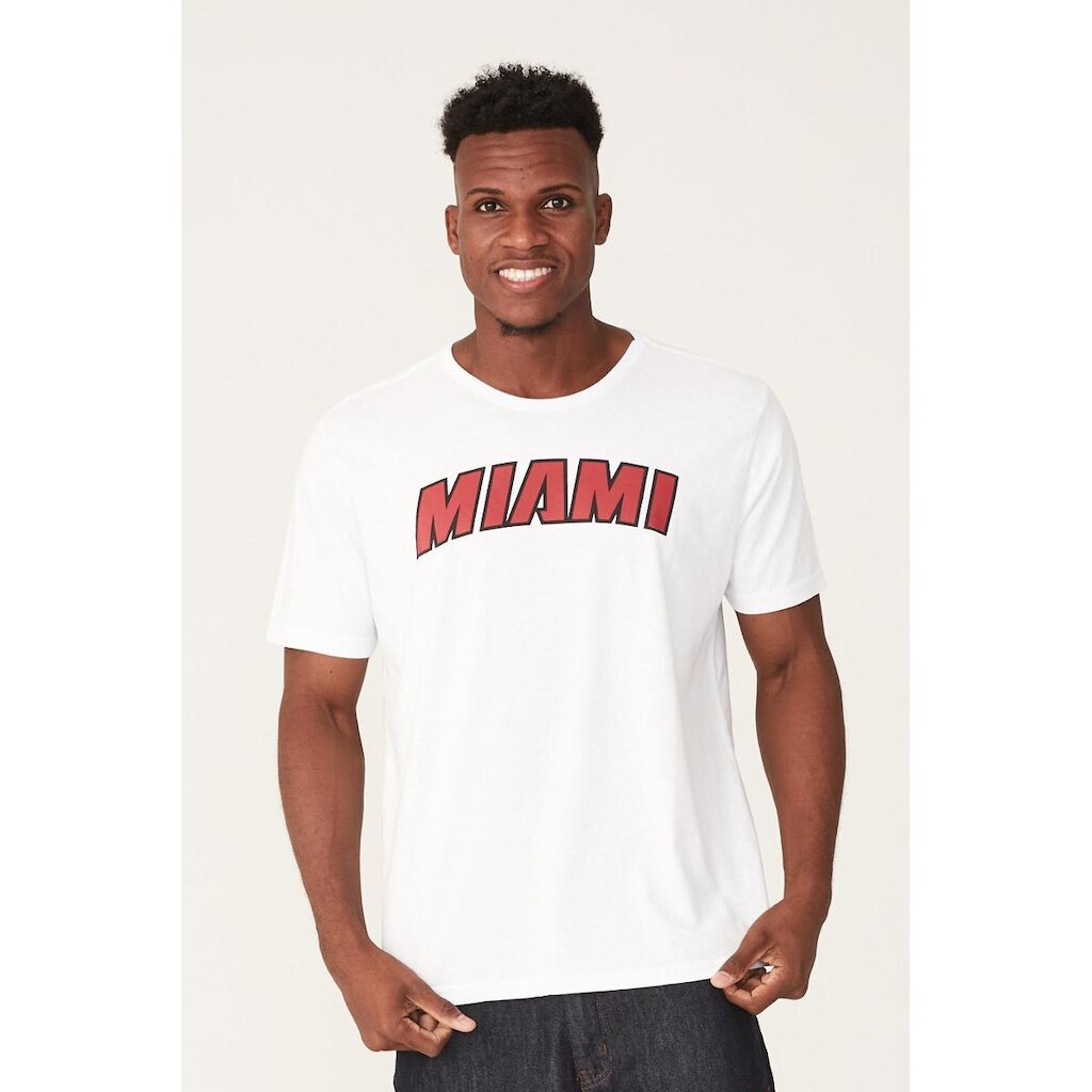 Camiseta NBA Estampada Miami Heat Masculino