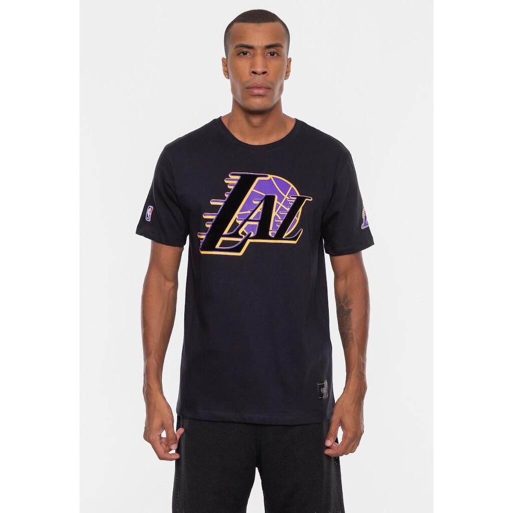Camiseta NBA Floco Los Angeles Lakers Masculino