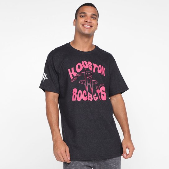 Camiseta NBA Houston Rockets Masculina - Preto+Cinza é ruim? Camiseta NBA Houston Rockets Masculina - Preto+Cinza é boa?