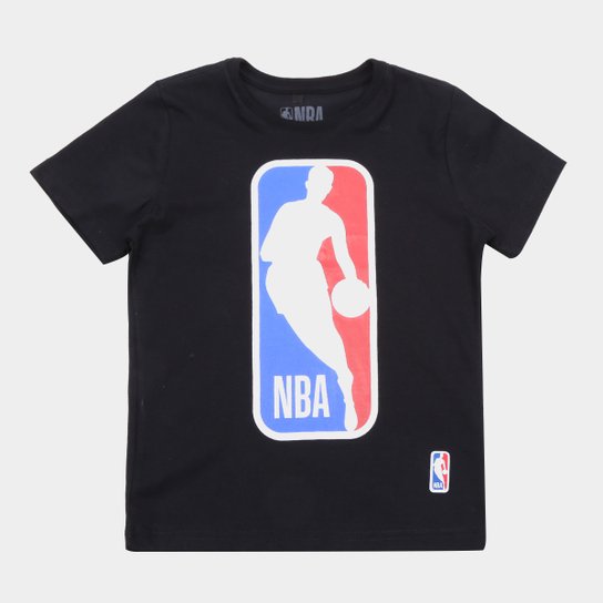 Camiseta NBA Infantil Big Logoman - Preto