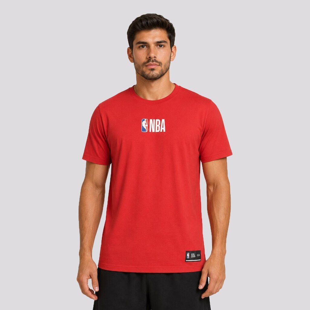 Camiseta NBA Logo Vermelha
