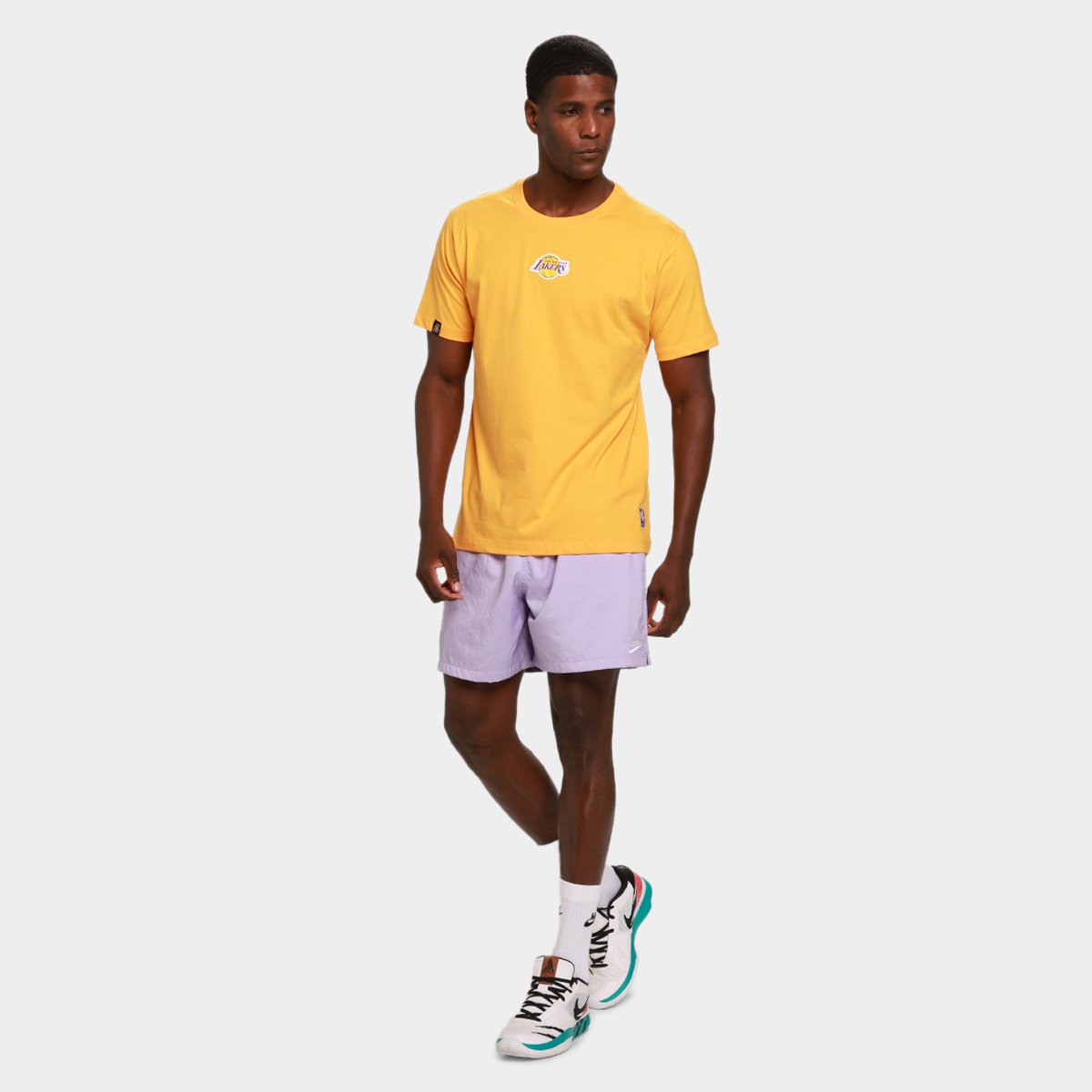 Camiseta NBA Los Angeles Lakers Core Masculina - 6