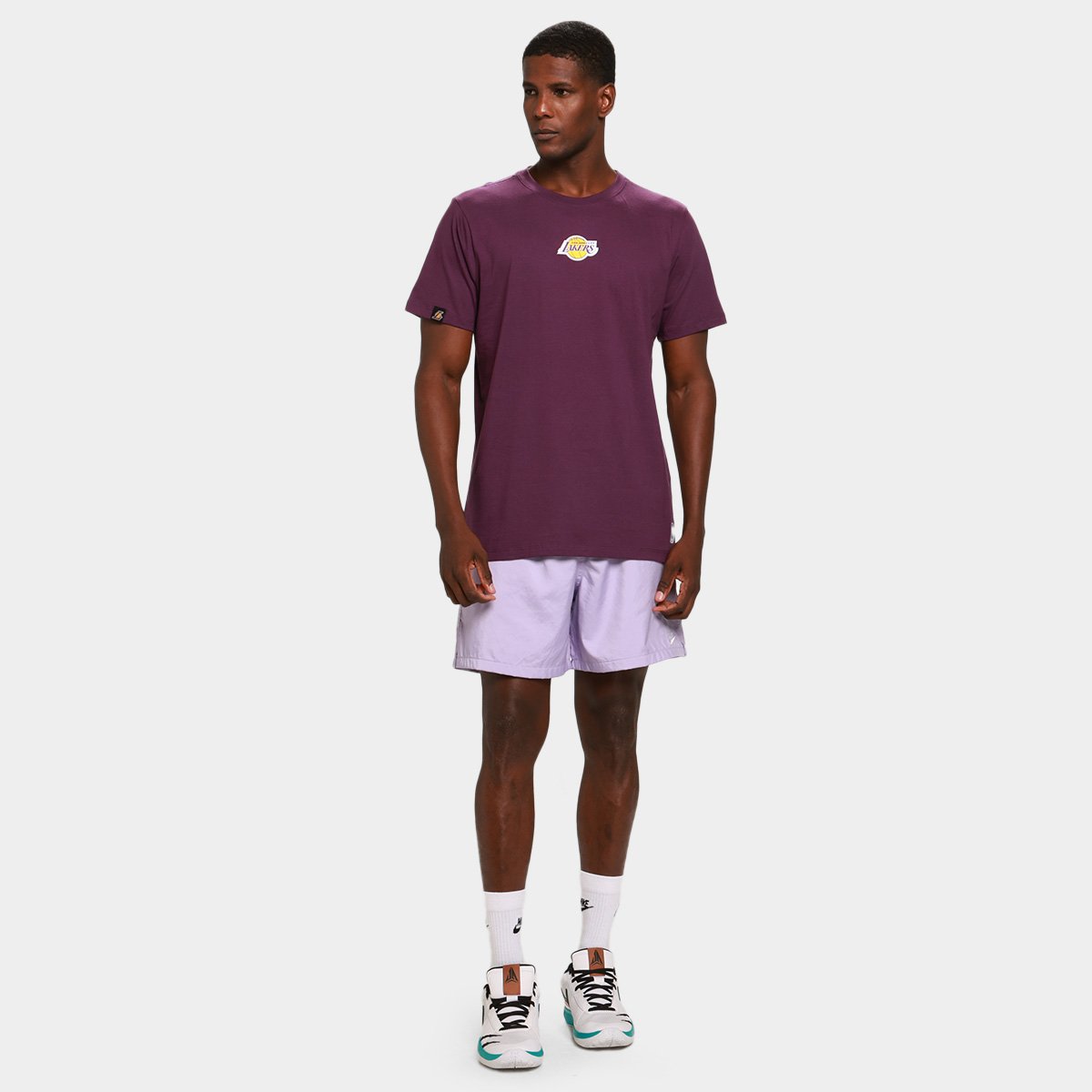 Camiseta NBA Los Angeles Lakers Core Masculina - 6